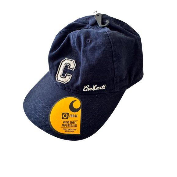 Carhartt Navy Blue Canvas Women’s LOGO C Hat NWT - Picture 4 of 6